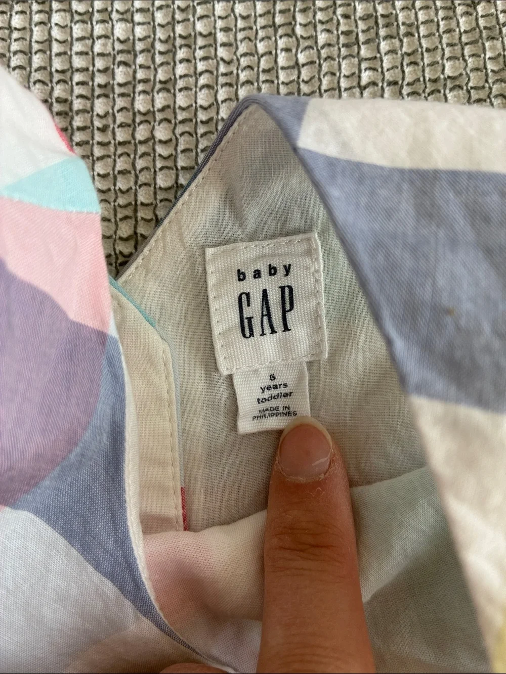 GAP Girls Plaid Multicolor Cotton Sundress